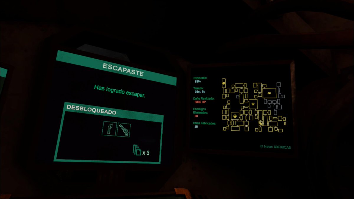 Rammsterdamvr's tweet photo. Escapando de la nave de #cosmodread pedazo juego se a marcado @serhidal el sonido impresionante ayudado con la oscuridad da simplemente un terror continuo 😱 veremos en las vr2 su otro juego #Dreadhalls ojalá viendo este juegazo ❤️ ahora a ver si consigo explorar toda la nave 😅 https://t.co/FoBVThPKHC