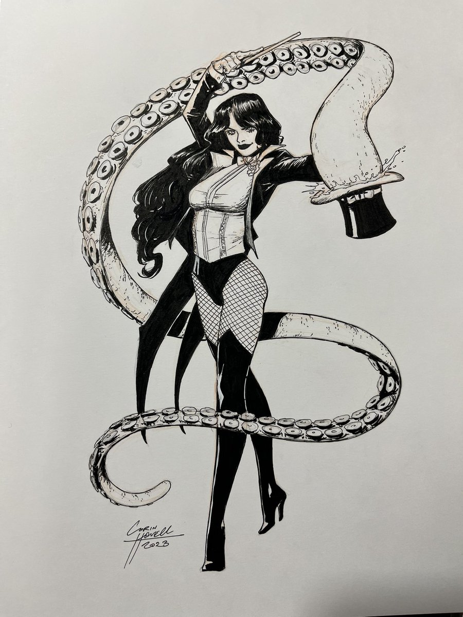 Got this absolutely stunning Zatanna sketch by @Rin237 this weekend at #AwesomeCon thanks again lady!