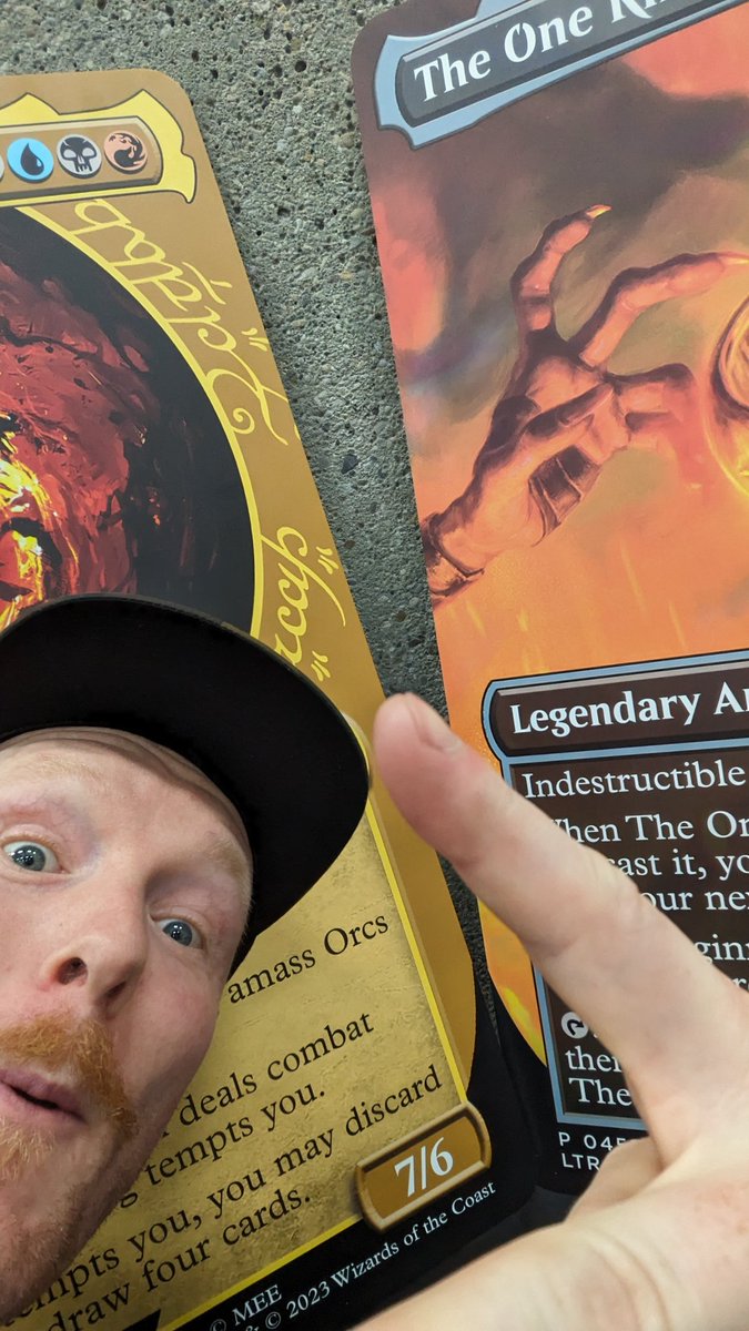 CCOPodcast's tweet photo. Wooooooo!
Big score at #CommandFestEdmonton!
@AndreGarciaArt, I got the same as you. So much fun. So happy @FaceToFaceGames made these AWESOME #MTGXLOTR big cards available!
@nerdoftherings1 
@MisplayMental, check these out!!! https://t.co/MjifYtXEHh