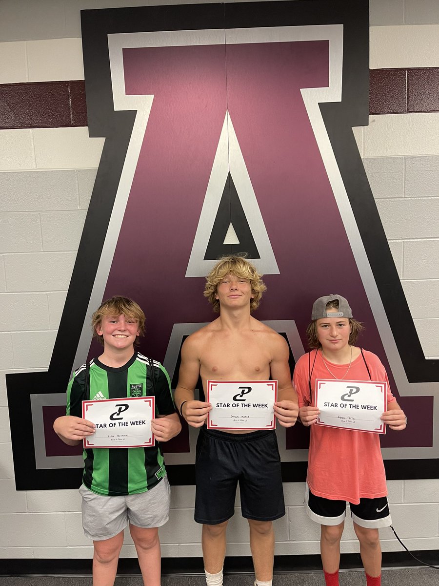 It’s getting hot here in the #CapitolCity and we’re not just talking about the heat. ☀️💪🏼🔥

The #Maroons have what you call #Desire! Keep bringing it Austin High! 

Huge S/O to all the ⭐️’s of the Week! #Deserved

#PCtrained
#Work2Win4Ever
#EveryDay