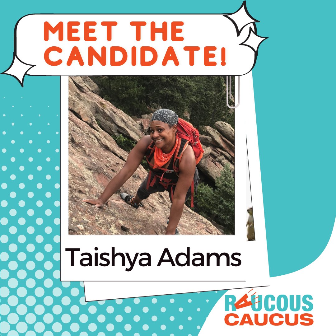 boulderprogress's tweet photo. Taishya Adams is a liberation strategist, Earth-tender, educator, and entrepreneur. Taishya is eager to bring her life long commitment to life, liberty, and the pursuit of happiness for all living beings to #Boulder City Council. https://t.co/olTIJWYx9L
