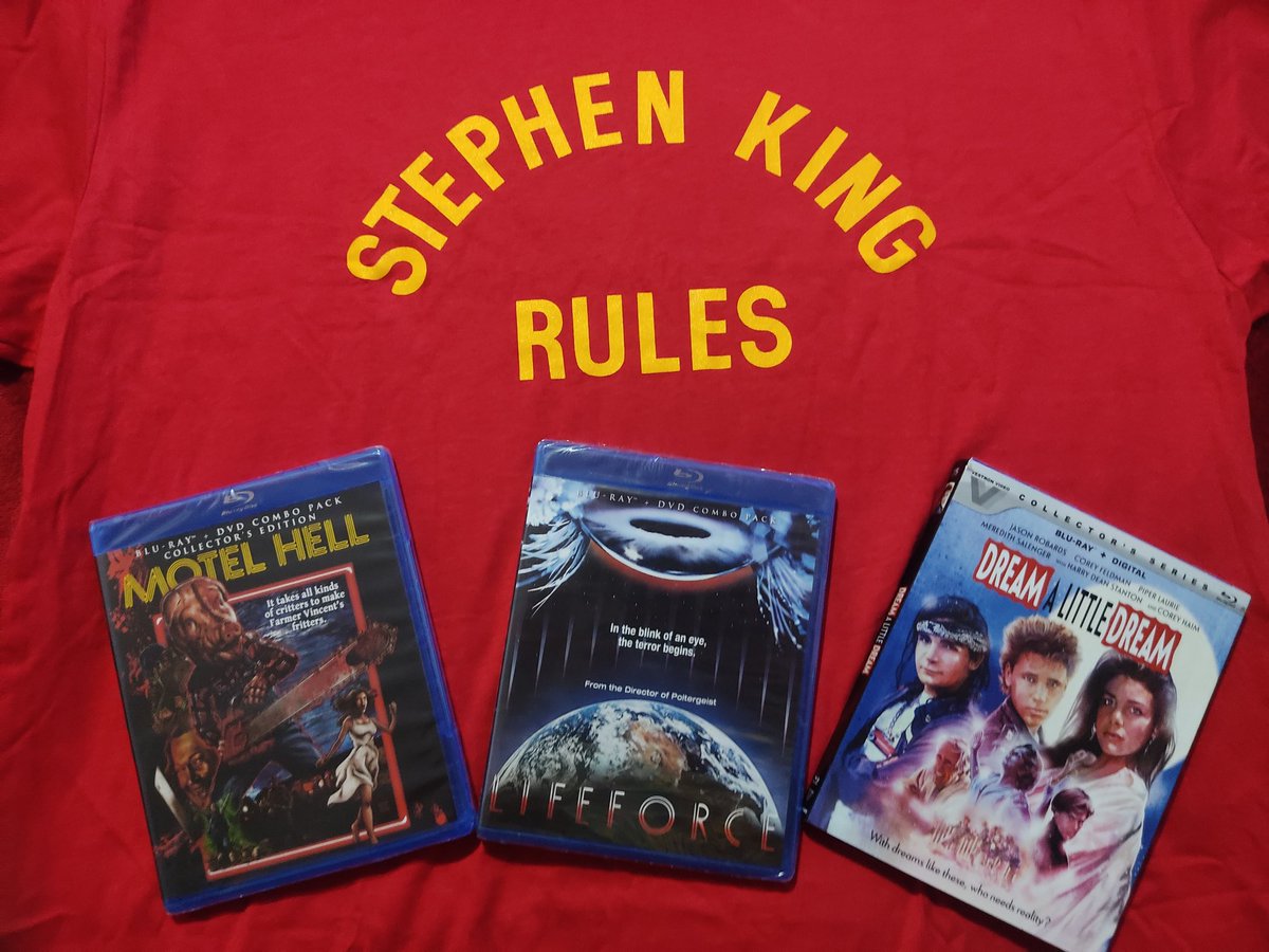 #HappyFathersDay Stephen King Rules #motelhell #lifeforce #dreamalittledream #80shorror #horrorcollection