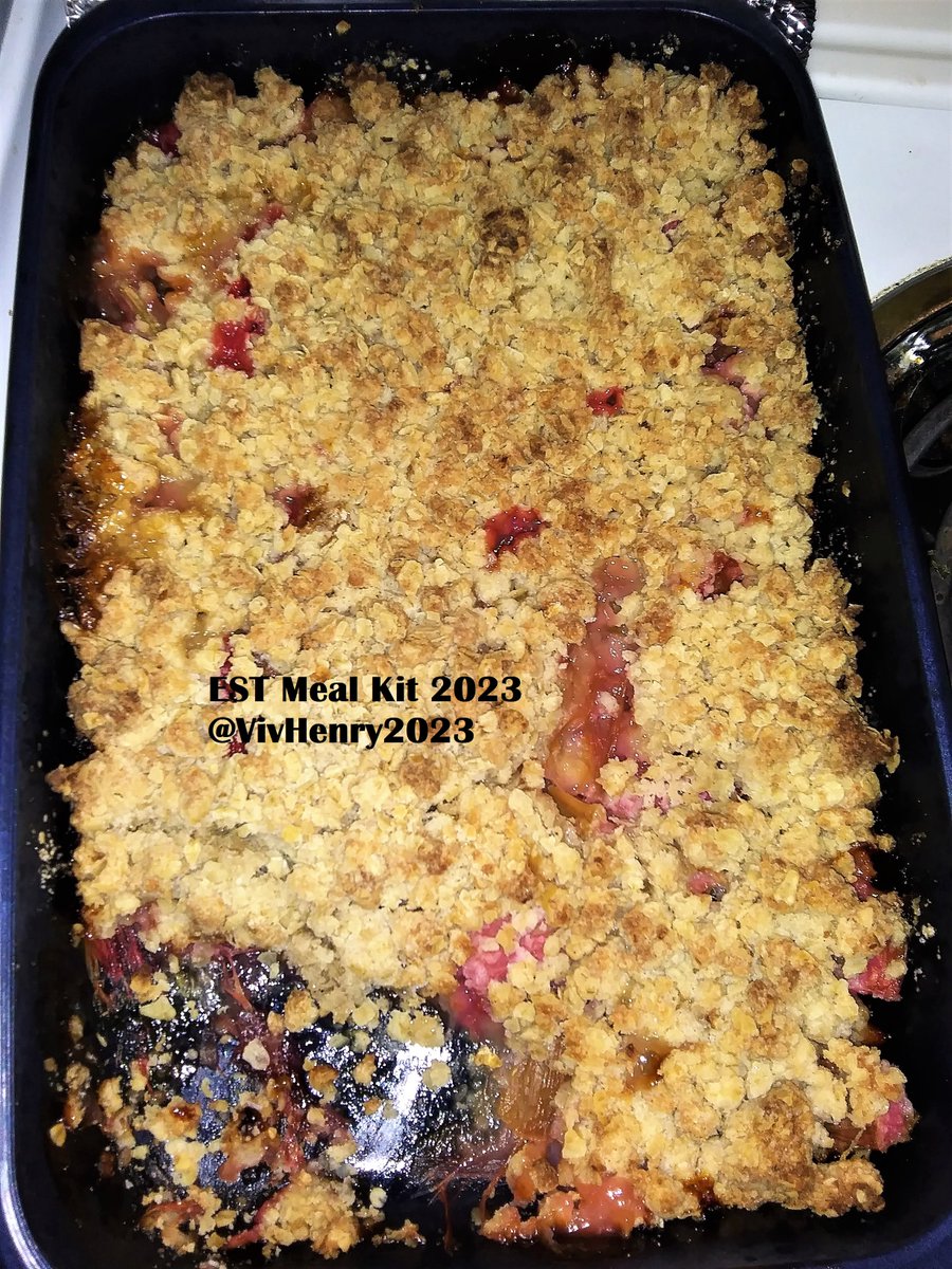 Fitness4DtyExam's tweet photo. 6/18/23: THANKS to #EastSideTable + partners for another year of FREE #MealKits for low income people!
6/16/23= Week #1: Spring Chicken Salad w/Thai Style Peanut Dressing; Breakfast Rhubarb Oat Crumble
#MN #HealthyFoodMatters #FreeMealBoxes #CommunityCooks #HealthyFood https://t.co/WTAJaupkie