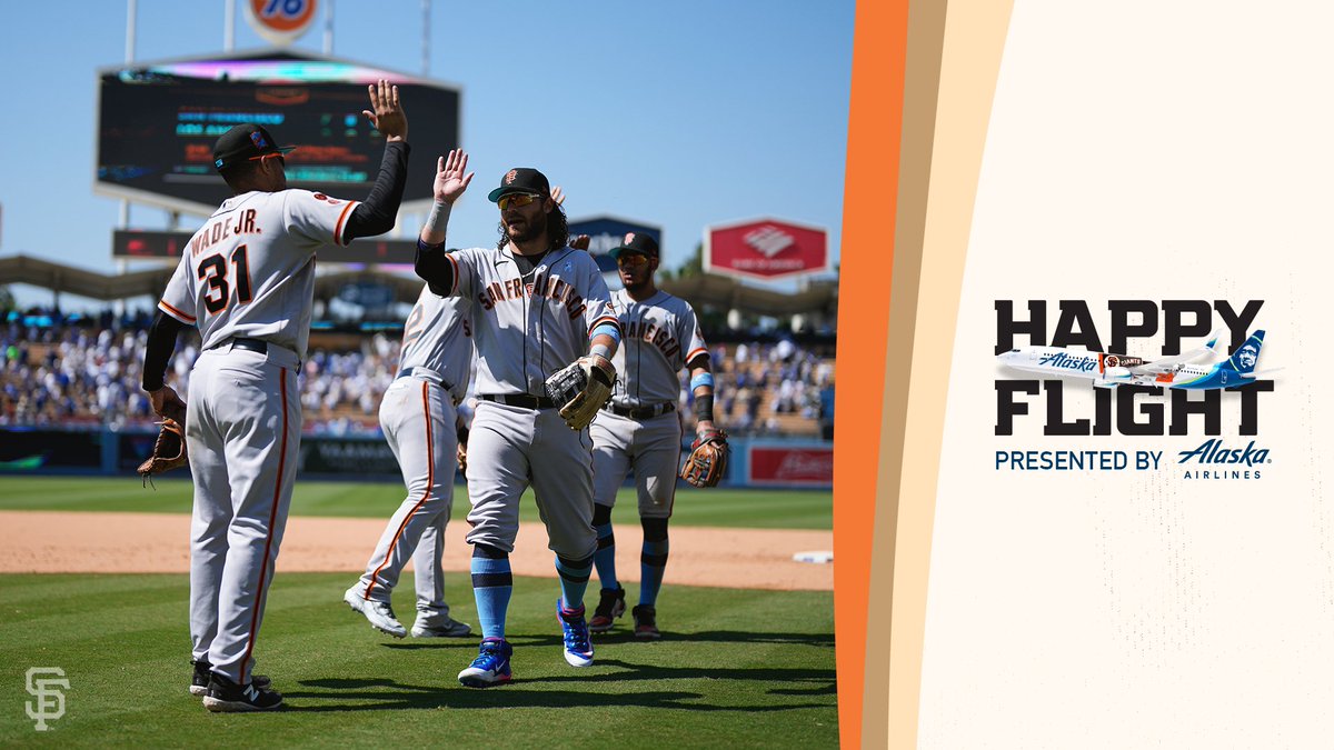 SFGiants's tweet image. Oh it&apos;s gonna be a Happy Flight alright 🛫

Retweet for your chance to win an @AlaskaAir trip for two as part of the #HappyFlightSweepstakes 

🔗 atmlb.com/2N0yzaU