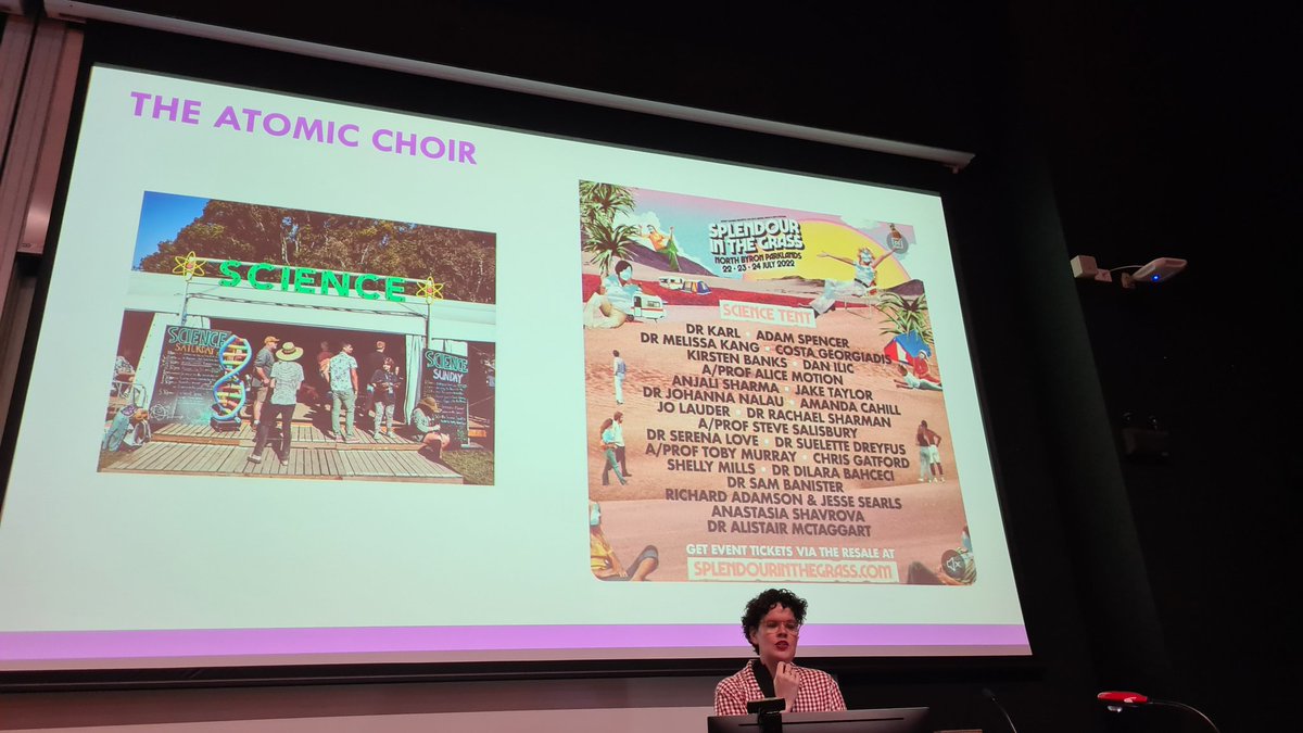 Scientific soundscapes at Splendour in the Grass with Professor Alice Motion <a href="/stansw/">STANSW</a> Mastery Conference <a href="/Sydney_Uni/">University of Sydney</a>