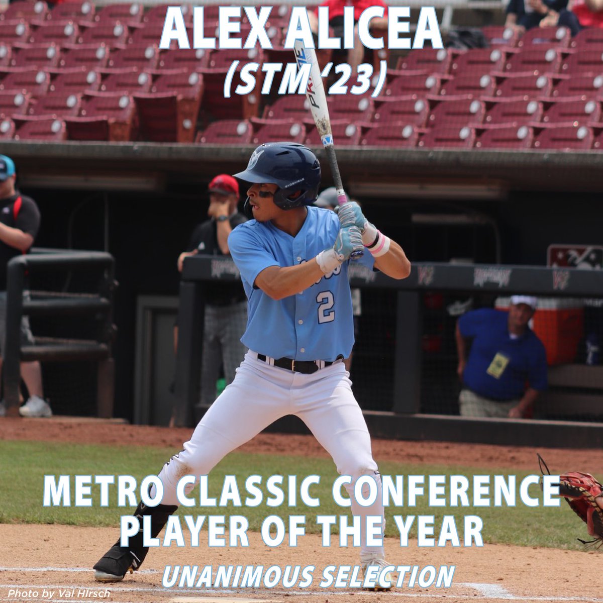 Congrats to Senior Alex Alicea on his unanimous selection as the 2023 Metro Classic Conference Player of the year. A terrific recognition of his amazing season…way to go Alex!