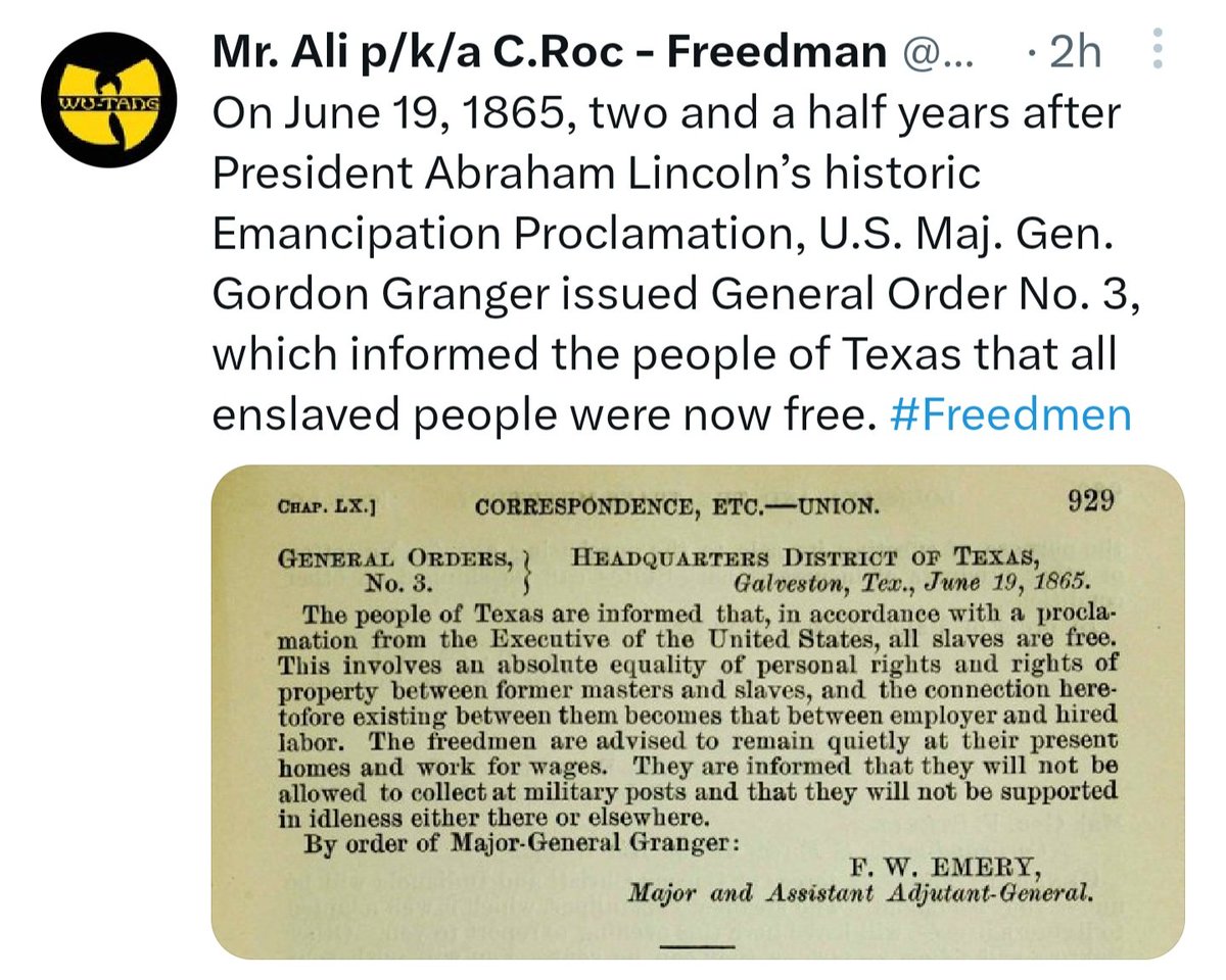 FreedmenNevada's tweet photo. #Juneteenth2023 
#JuneteenthWeekend 
#Juneteenth https://t.co/iXyIVdb3fp