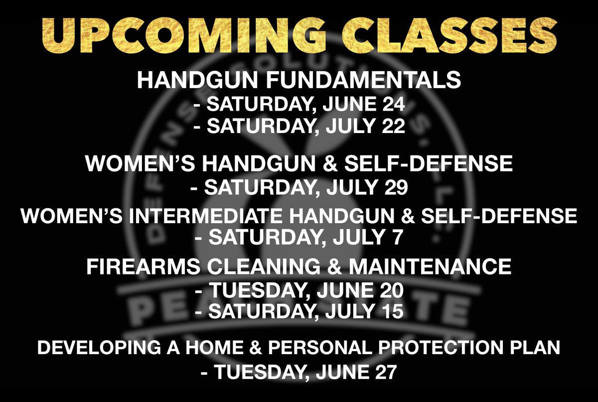 June/July training schedule for Georgia! If you are in the greater Atlanta area, visit our website at the link in our bio to learn more!
