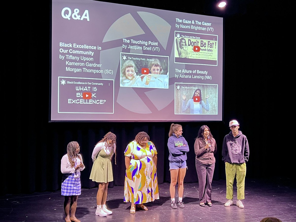 Just 1 of many great moments from this year’s showcase.  14 filmmakers. 10 films. 5 states. 1 program!

This year’s films: youtube.com/playlist?list=…

Thank U <a href="/Middlebury/">Middlebury College</a> for 8 years of support and <a href="/ChamplainEdu/">Champlain College</a> for hosting this year’s event. <a href="/BLTNTeachers/">BLTN Teachers</a> <a href="/TimOLeary_VT/">Tim O'Leary</a> <a href="/rhlearning/">Bill Rich</a>