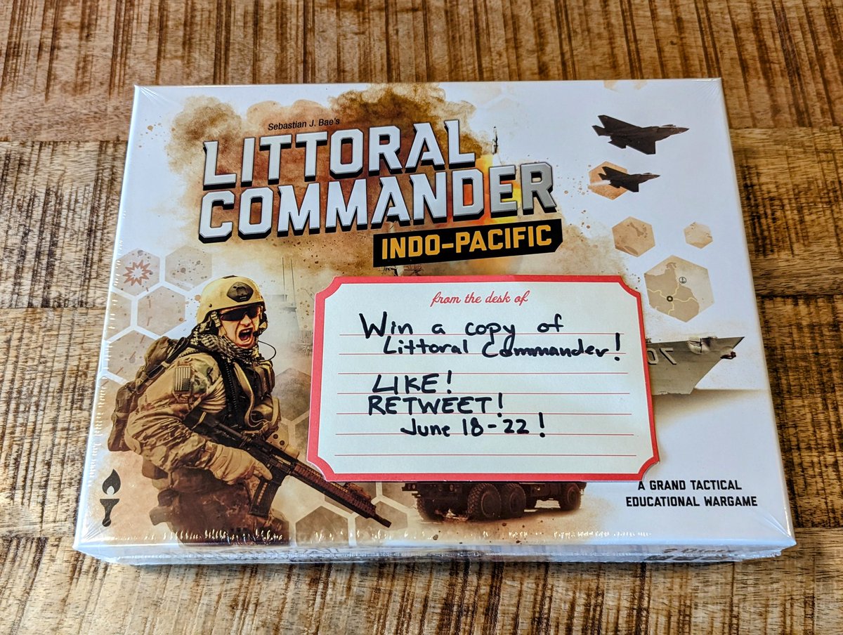 #Wargame RAFFLE! With my Littoral Commander #wargame sold out, I'm putting up a signed copy to a lucky winner! Just LIKE and RETWEET by June 22, midnight EST. And those who have a copy, drop your photos playing the game to show what people can look forward to. 😉 #wargaming