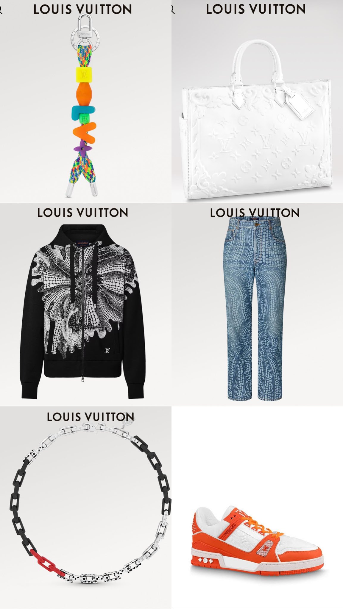 Louis Vuitton LV x YK Pumpkin Key Holder & Bag Charm