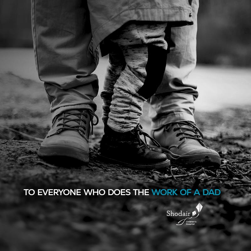 To all who do the work of a father, happy Father's Day.