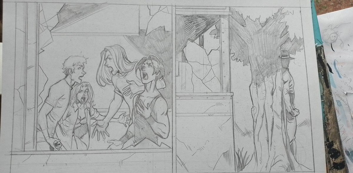 Spike_Valentine's tweet photo. The latest #AlienNation page draft by
@elrobertoart. Homeboy can draw!

@PanelsGutters
are back in the biz working on a FREE #0 for you kids, ¡in English y en español! #TeamComics #JustComics #ComicsTrueBelievers #ComicsGate #MakeComicsGreatAgain https://t.co/4GqSgoeNI6