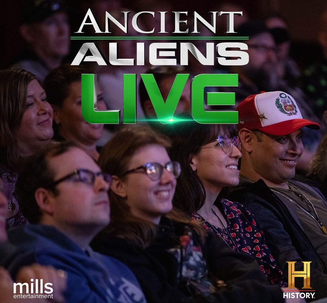 It's more than a show, it's an experience! Please come check it out for yourself at ancientalienslivetour.com - see you soon when we land in a city near you! Thank you to everyone who has come out to see us! We feel your love. So do the walls of the venues. #AncientAliensLive
