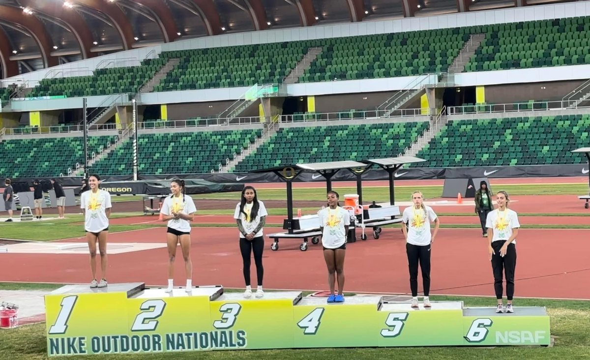 Championship Triple Jump at Nike Nationals 

🥇<a href="/sophia_day15/">Sophia Day</a> 
🥉 <a href="/icopelanddd/">Isabella Copeland (Wariner)</a> 
4th <a href="/Caitlyn2025/">Caitlyn Johnson</a>