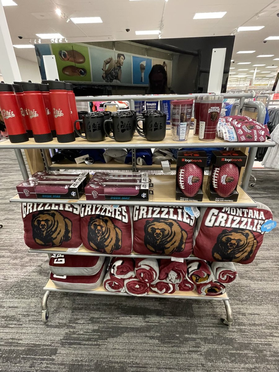 This is a current display at Target in Horn Lake, Mississippi. 

It’s pretty clear that whoever orders the inventory for this store did not know the difference between the Montana Grizzlies and the Memphis Grizzlies. 

“Oh, the Grizzlies??? They play in Memphis, right??” 😂