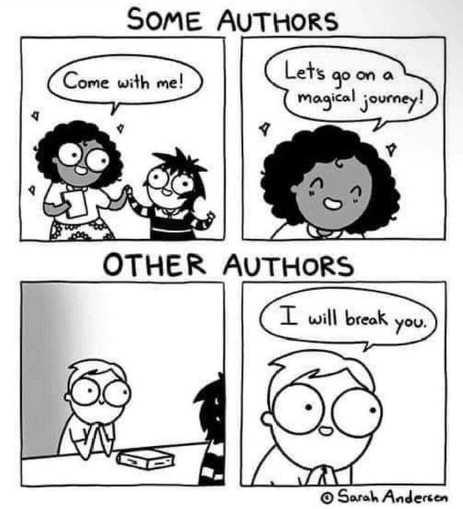 Writer pals, be honest. Which are you?