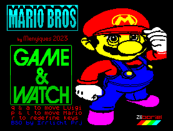 Mario Bros G&W para ZX Spectrum por Menyiques youtu.be/dC9AqNCE7NM © 2023 🕹️ 👾 #Retrojuegos #Homecomputers #Homebrew #Retrogaming #Retrogamer #Videojuego #8Bit #80s #Oldies #Retro #Play #Indie #Game #Gaming #Videogame #Retrogame