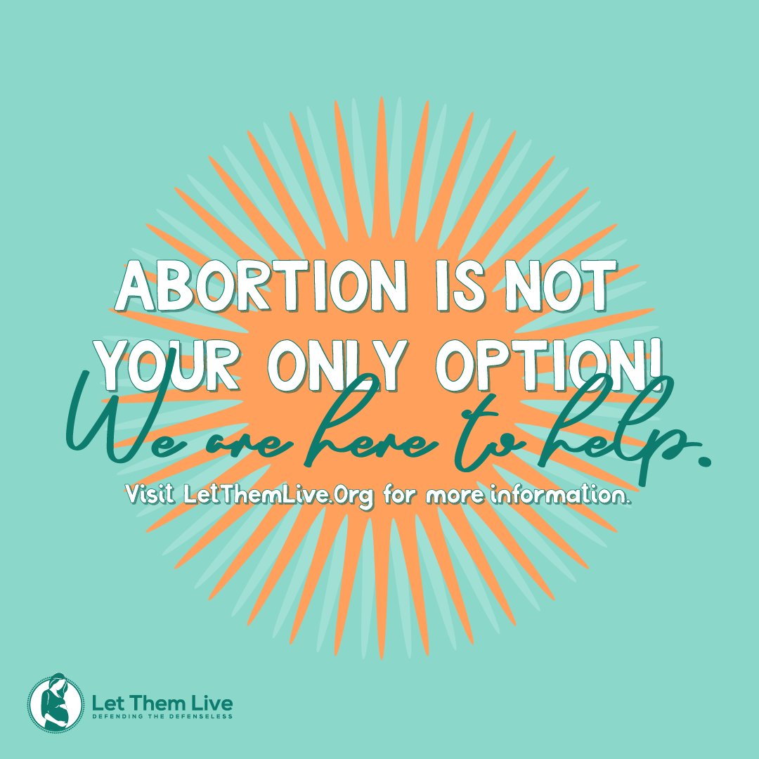 If you are considering abortion, please dm us. You and your baby are loved so loved here at LTL.🧡