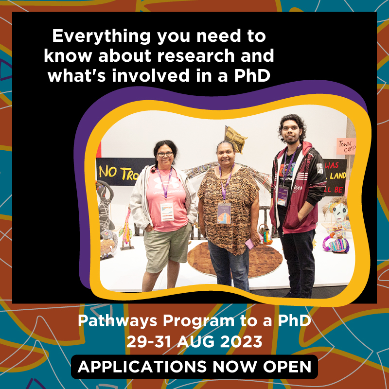 Applications to our Pathways Program to a PhD are now open! As a researcher your contributions can guide solutions to address some of the complex social, health and wellbeing challenges our communities are facing. Click on to find out more🖱️ rb.gy/5eb99