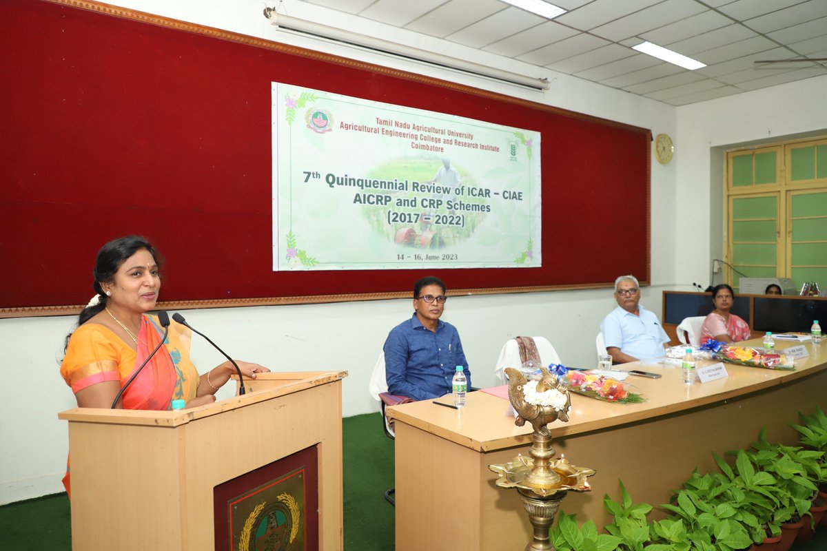 TNAU_coimbatore's tweet photo. TWT#064 - TNAU hosts 7th Quinquennial Review of ICAR – AICRP and CRP scheme - 14 to 17th June 2023 https://t.co/NXteYe3pJm