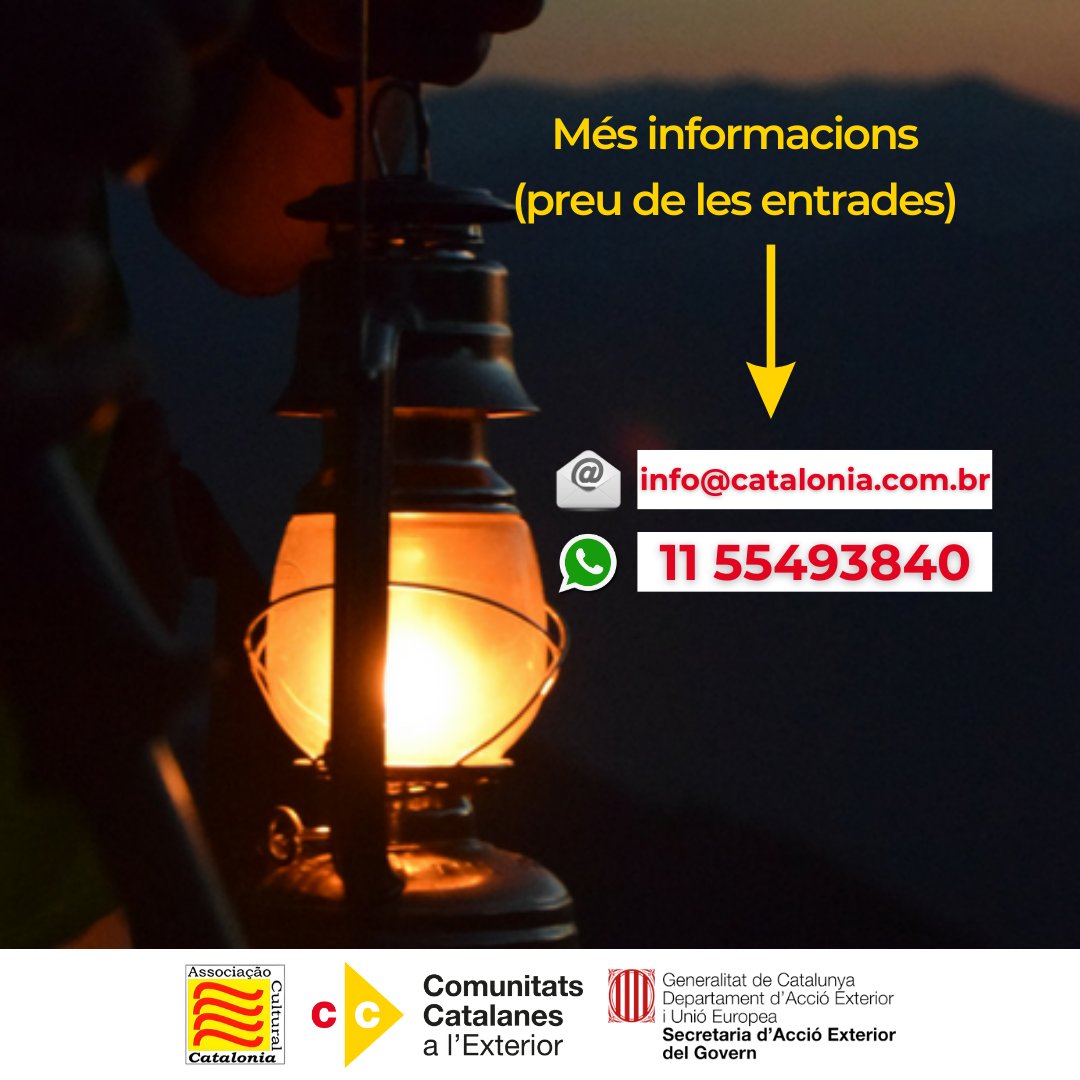 Associação Cultural Catalonia (@cataloniabrasi1) on Twitter photo 🔥 No próximo sábado, 24 de junho, esperamos vocês para comemorarmos juntos o Sant Joan!
➡ Para mais informações sobre o evento, como o preço da entrada e formas de pagamento, enviem uma mensagem para <info@catalonia.com.br>, ou para o número (11) 55493840. 🔥 No próximo sábado, 24 de junho, esperamos vocês para comemorarmos juntos o Sant Joan!
➡ Para mais informações sobre o evento, como o preço da entrada e formas de pagamento, enviem uma mensagem para <info@catalonia.com.br>, ou para o número (11) 55493840.
