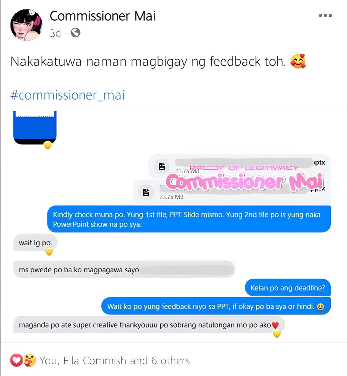 Successful transaction 💯
Client from fb, one of my regulars.