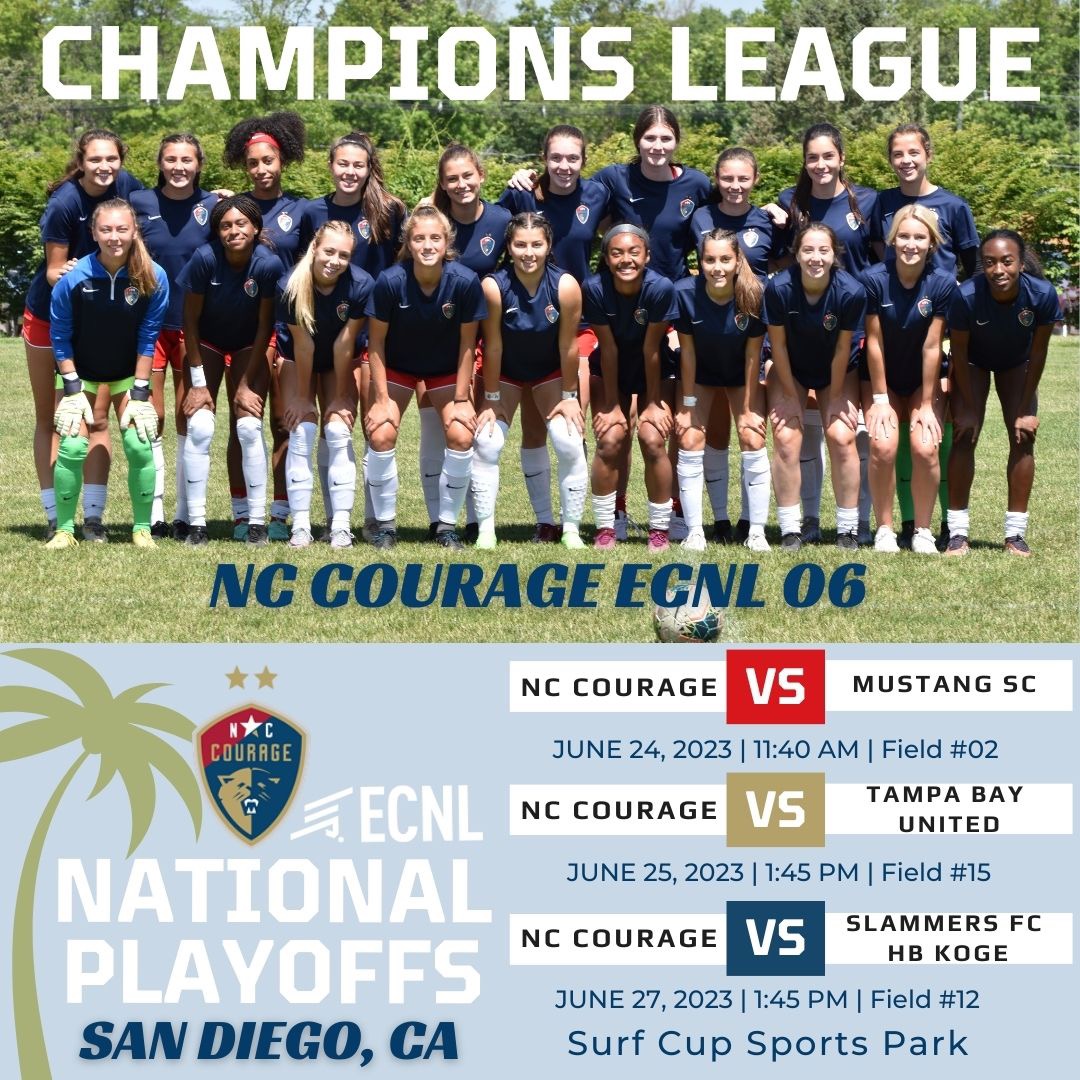 NCCourageAcad's tweet photo. U17 NC Courage headed to San Diego this week for @ECNLgirls Champions League national playoffs.  Let's go Courage!! https://t.co/Q7ZaStnyPL
