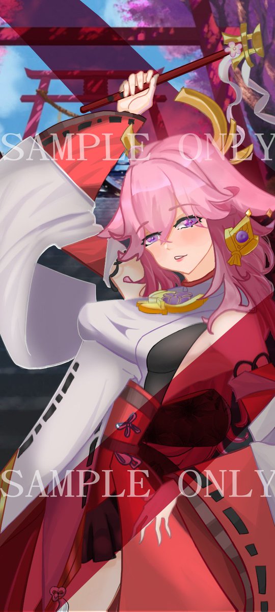 bumpywind's tweet image. Yae Miko, draw for @MoonCat587 . 

#digitalart #yaemiko #八重神子
#digitalartwork