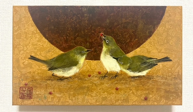 718artauction's tweet photo. 718アートオークション出品作品の紹介
作品名：「遊ぶ3つ子」／武田乃梨子　(たけだ　のりこ)
詳しくはHPをご覧下さい
https://t.co/VGvbA7smaI

#718アートオークション
#絵を飾る
#若手応援企画
#ギャラリー718
#みたらいギャラリー
#アートオークシ��ン
#武田乃梨子
#絵画 https://t.co/kYMQCjoZR2