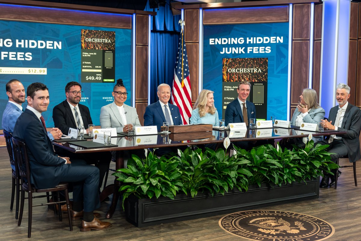 JoeBiden's tweet photo. Starting in September, Live Nation will automatically list all the prices upfront for event tickets at more than 200 venues, benefitting over 30 million customers.

It will also give customers the option of an all-in price for all other tickets sold on its platform. https://t.co/apMsrW46s7