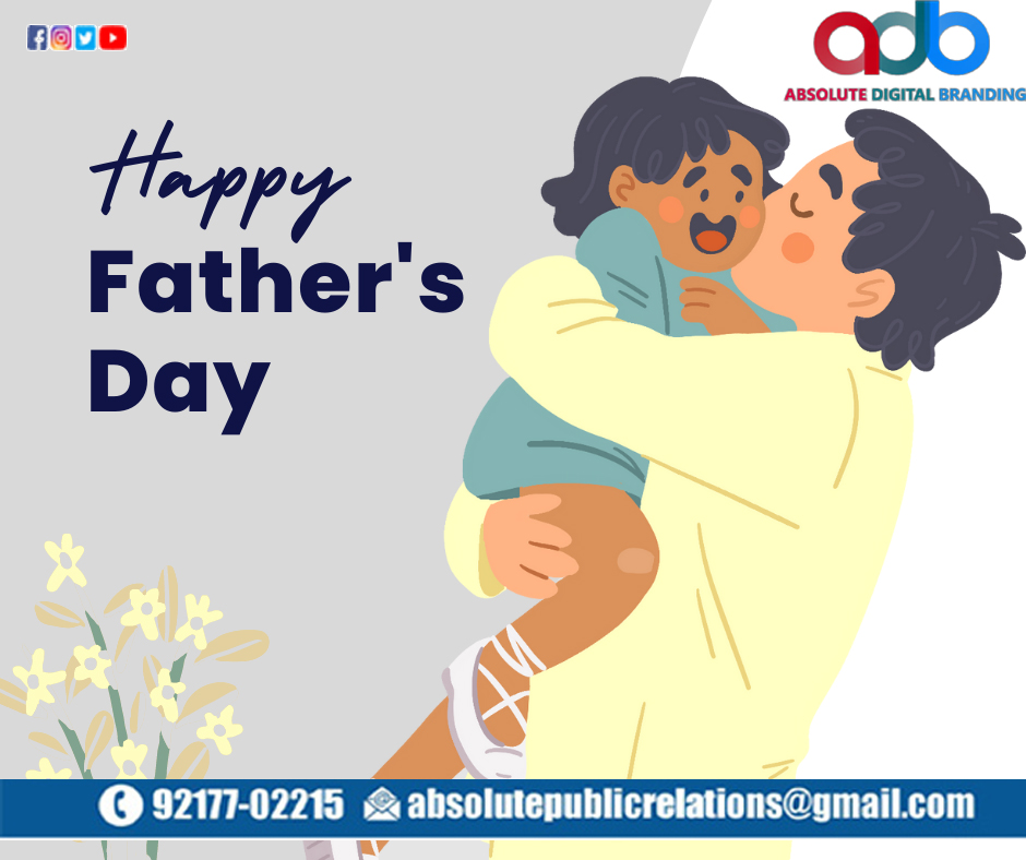 Father's Day is a holiday honoring one's father, or relevant father figure, as well as fatherhood, paternal bonds, and the influence of fathers in society.
by Absolutedigitalbranding.com
#Marktingstrategy #SEObrandingagency #SEO #PPC #SMO #SMM #SeoCompany #digitalmarketingcompany