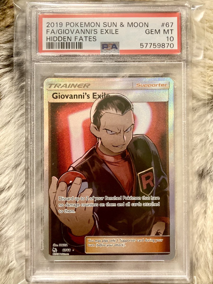 iamapokeMOM's tweet image. ⚠️ POKEMON GIVEAWAY ⚠️

To enter to win the most popular villain in Pokemon.

✅ Follow➕
✅ Like ❤️ 
✅ Retweet 🔁

Ends 7/3

PSA 10 HIDDEN FATES GIOVANNI'S EXILE

#pokemon #pokemonTCG #pokemonCards #Giveaway #GiveawayAlert #giveaways #pokemongiveaway #free