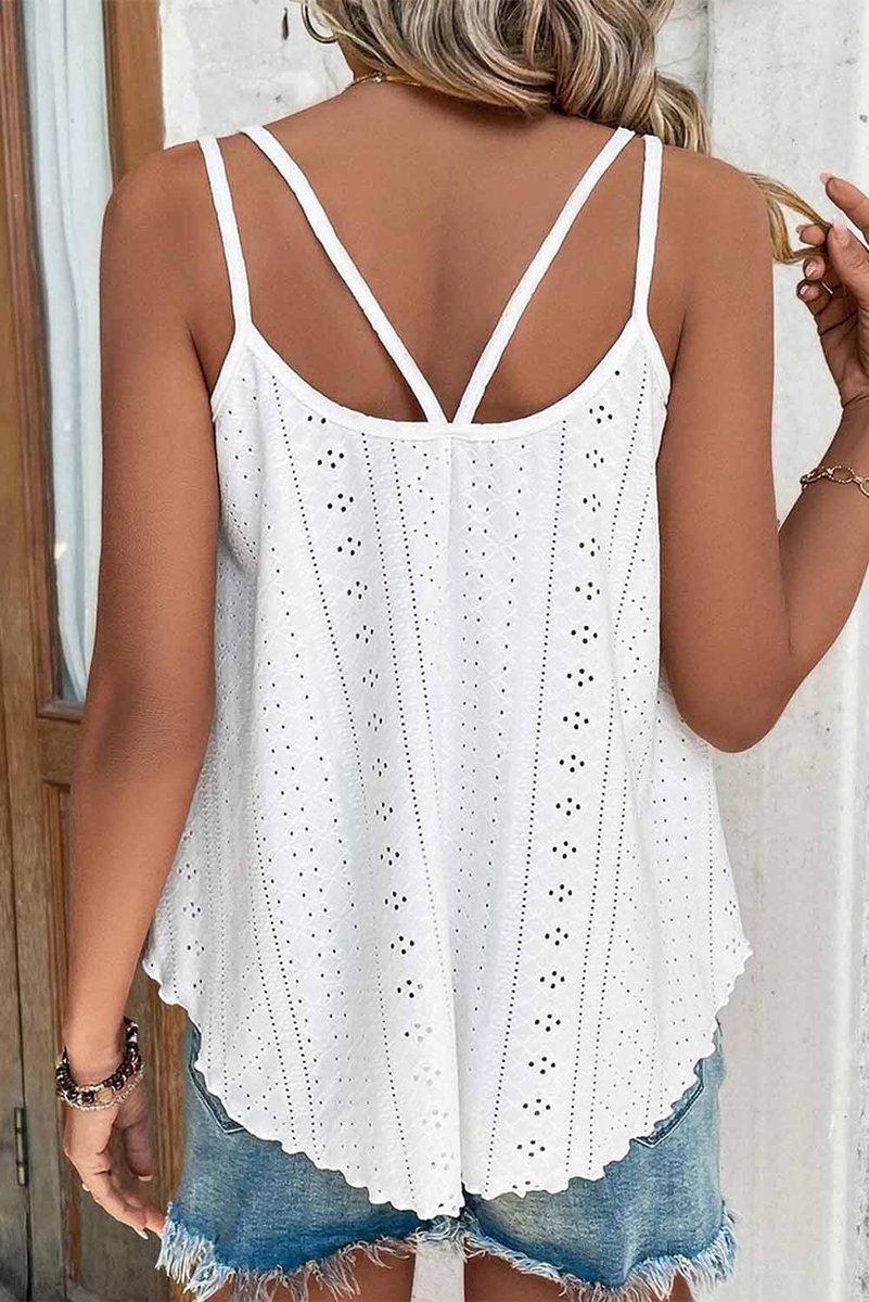 $ 3.70White Eyelet Strappy Scoop-Neck Tank Top
Shop Now>>bit.ly/3CB34LG
#dearlover #wholesale #women #womenclothing #fashion #ootd #trends #tee #top #tshirt #tanktop #strappy #eleyet