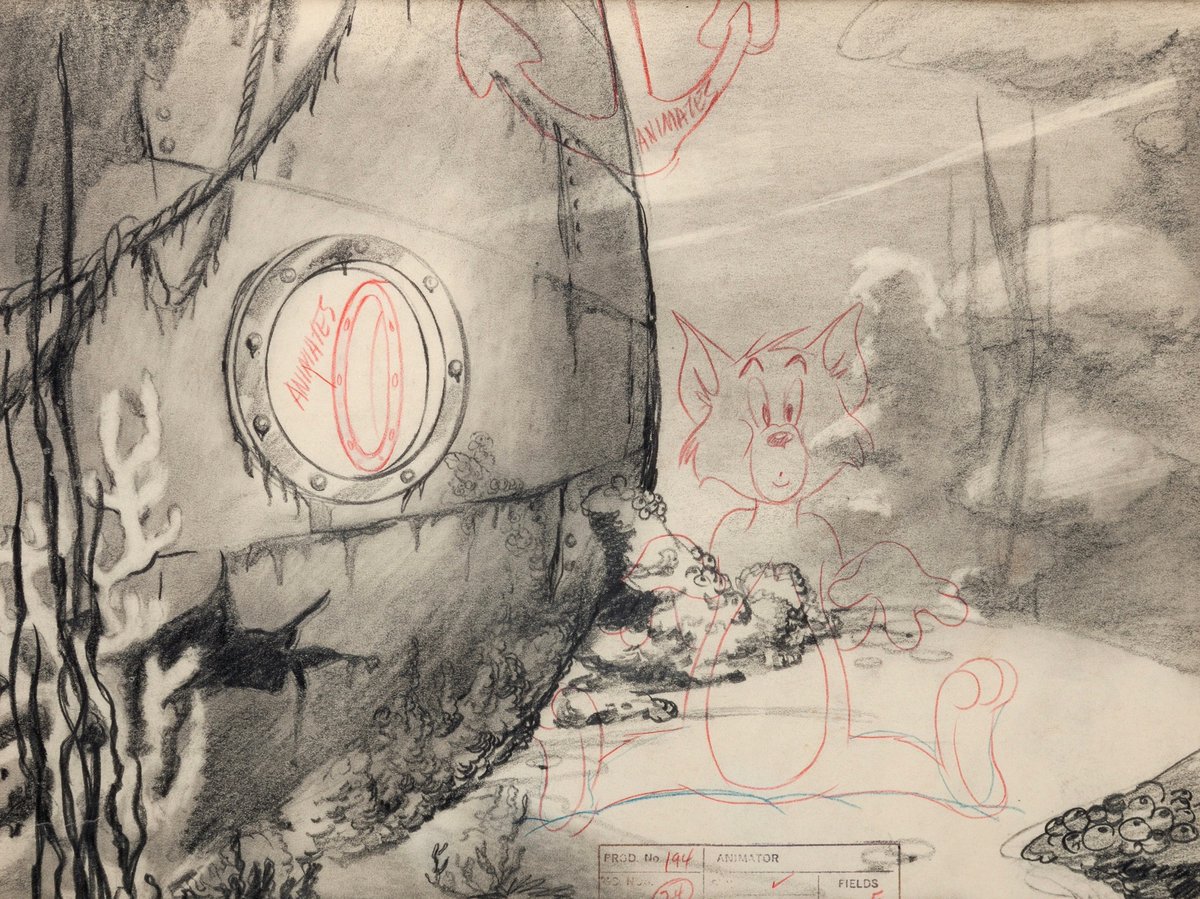 Anchor Drops “The Cat and the Mermouse” (1949) #ModelSheetMonday #TomAndJerry