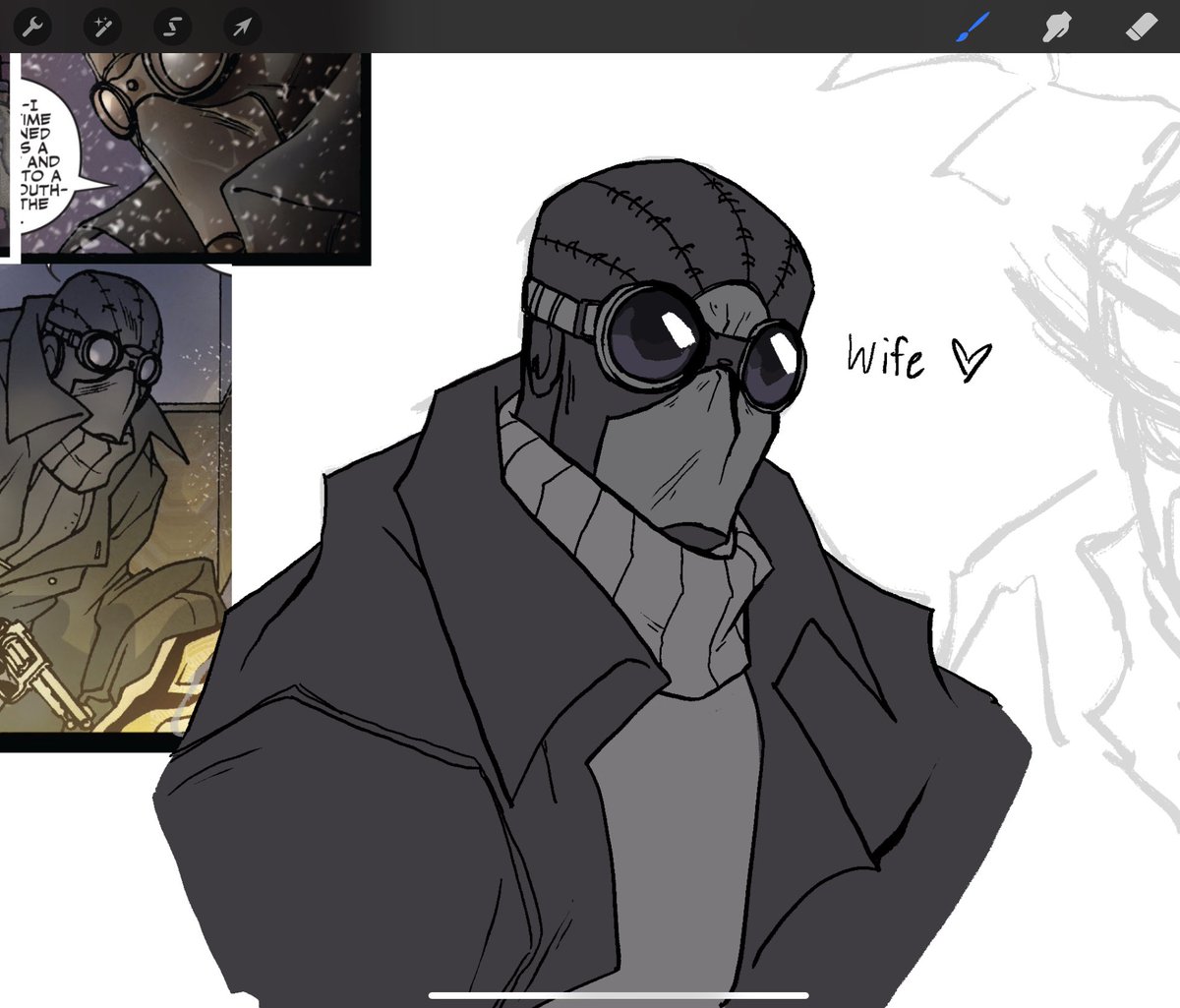 It’s not a want anymore. It’s a need. I need him 

2009 noir 🔛🔝(of me) 

#art #WIP #spiderman #spidermannoir