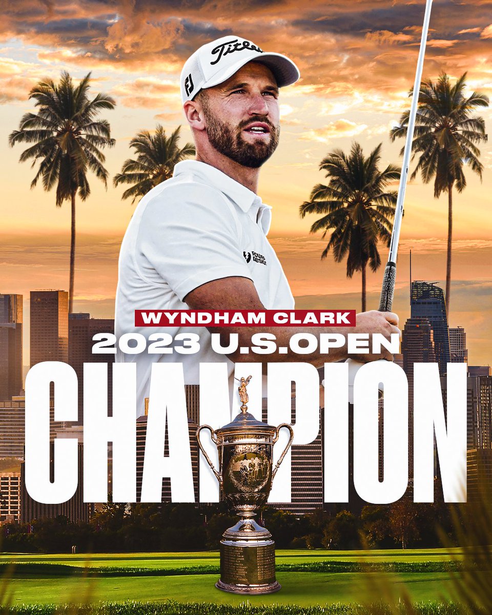 MAJOR WYN. 🏆

Wyndham Clark has won the 2023 #USOpen!