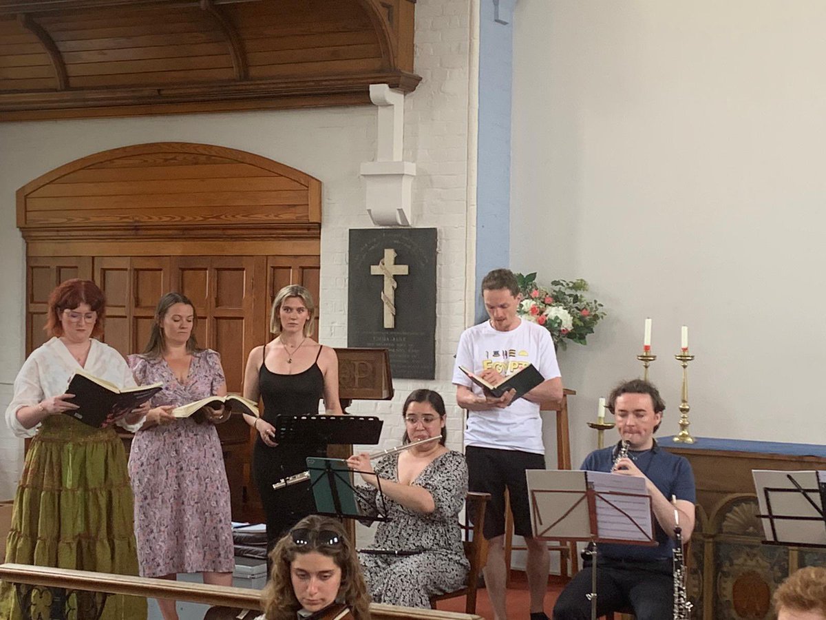 stpaulsopera's tweet photo. Gorgeous moments from our sitzprobe yesterday! Orchestra and singers sounding wonderful - book tickets now
https://t.co/WkAfVCUmWW
.
.
.
#Sitzprobe #BuyTicketsNow #Carmen #Bizet #FringeOpera #OperaInLondon #CarmenInClapham #StPaulsOpera https://t.co/76fkFewJil
