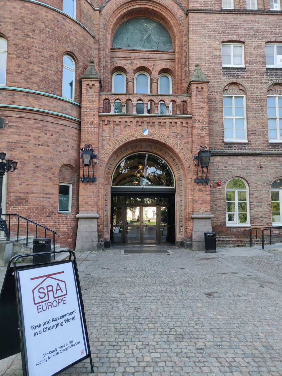 Welcome everyone to the 31th Annual Conference “Risk Assessment in a Changing World” in Lund, Sweden! #SRAE2023