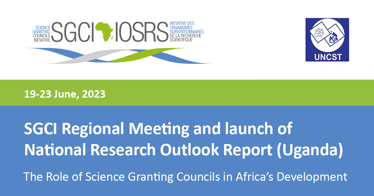 The SGCI Regional Meeting begins today in Uganda, with a crucial focus on the role of Science Granting Councils in Africa's development.

Hosted by <a href="/UNCST_Uganda/">UNCST_Uganda</a> and <a href="/SGCIAfrica/">SGCIAfrica</a>.

Stay tuned for updates. 

#SGCIRegionalMeeting