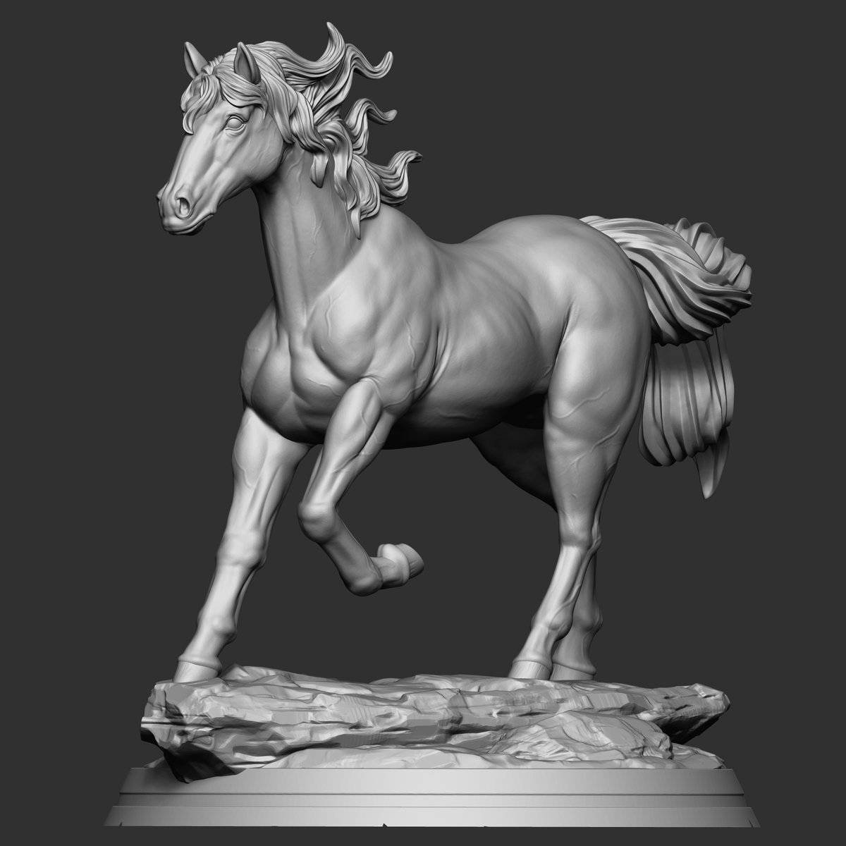 Horse by @YDSTUDIO15 #3DPrinting #Cults3D cults3d.com/:1279251 via @cults3d 
#3dprint #horse #horse3dprint