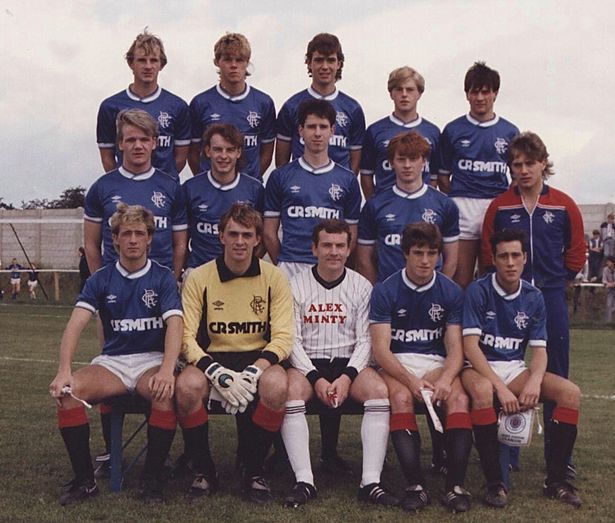 Gordon Ramsay, aged 18 (middle row, left) in the Rangers team for Joe Reilly's testimonial in East Kilbride. (1985) Pic: Allan Cairns. https://t.co/DJgSBWlXMf