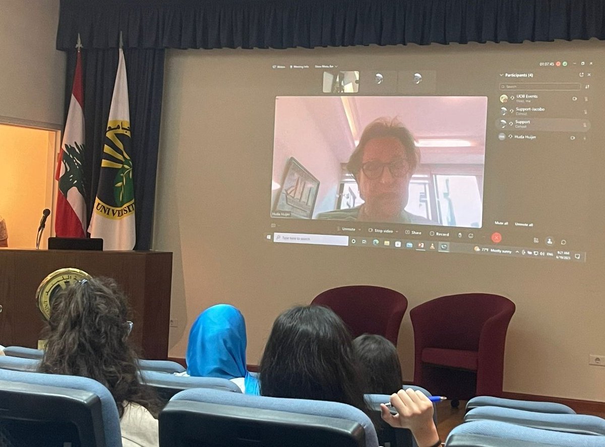 Opening remarks from Dr. Fayez Abdallah, overall co-PI of the GeoHealth Hub project <a href="/JustUniversity/">Just University</a> and Dr. Huda Huijer, dean of the Faculty of Health Sciences <a href="/Uni_Of_Balamand/">University of Balamand</a>