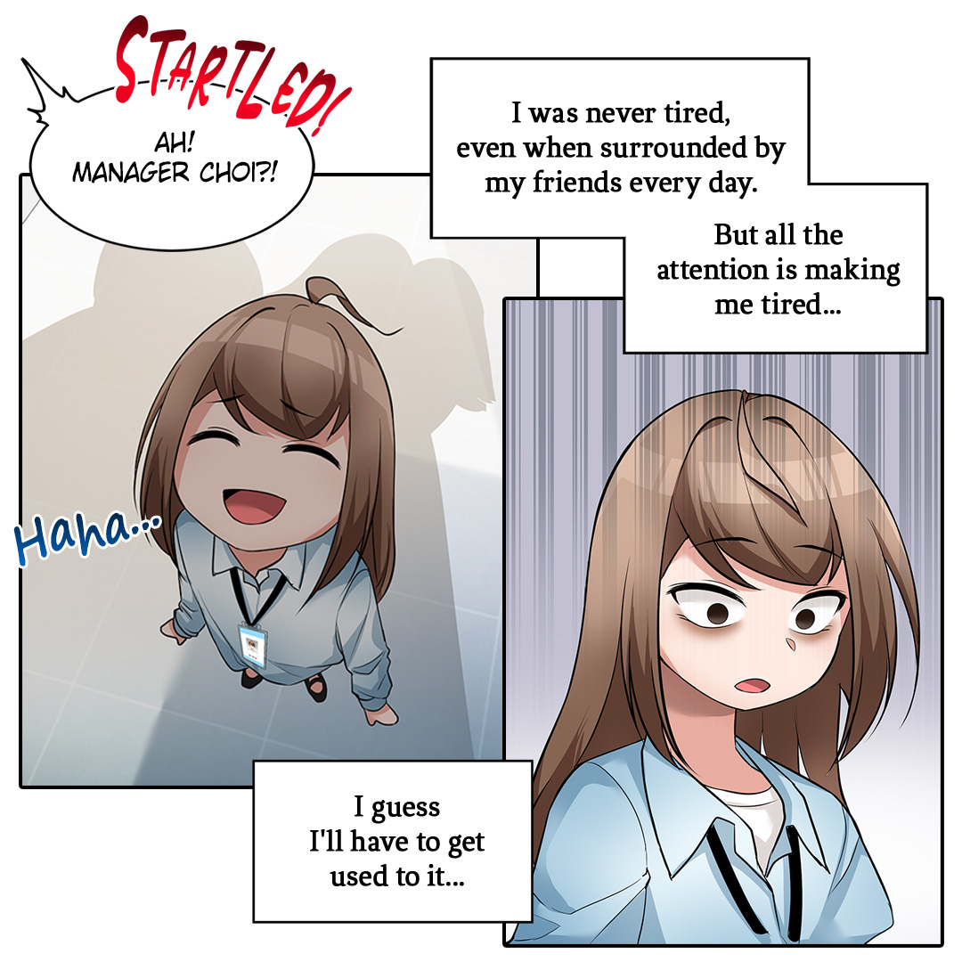 I returned to my company younger!😁 But the sudden attention made me tired.😩 Can I be able to enjoy company life again?🤔 Check out the <𝐋𝐞𝐭'𝐬 𝐇𝐚𝐯𝐞 𝐚 𝐃𝐫𝐢𝐧𝐤!> 🔗daycomics.com/comic/102867/1… #daycomics #webcomic #daily #manhwa #drawing #illust #cartoon #doodle #comic