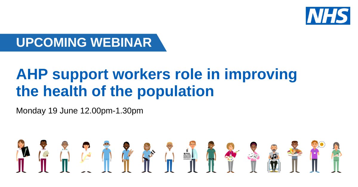 NHS England Workforce, Training and Education (@nhse_wte) on Twitter photo 📢 Today at 12pm
#AHPs: Don’t miss our webinar on AHP support workers and public health. Sign up > orlo.uk/1Kokl <a href="/GabyFord2/">Gaby Ford</a> <a href="/SuraiyaHassan1/">Suraiya Hassan</a> <a href="/NaomiMcVey/">Naomi McVey 🐝</a> <a href="/annetuc_ot/">Anne Tucker</a> 📢 Today at 12pm
#AHPs: Don’t miss our webinar on AHP support workers and public health. Sign up > orlo.uk/1Kokl <a href="/GabyFord2/">Gaby Ford</a> <a href="/SuraiyaHassan1/">Suraiya Hassan</a> <a href="/NaomiMcVey/">Naomi McVey 🐝</a> <a href="/annetuc_ot/">Anne Tucker</a>