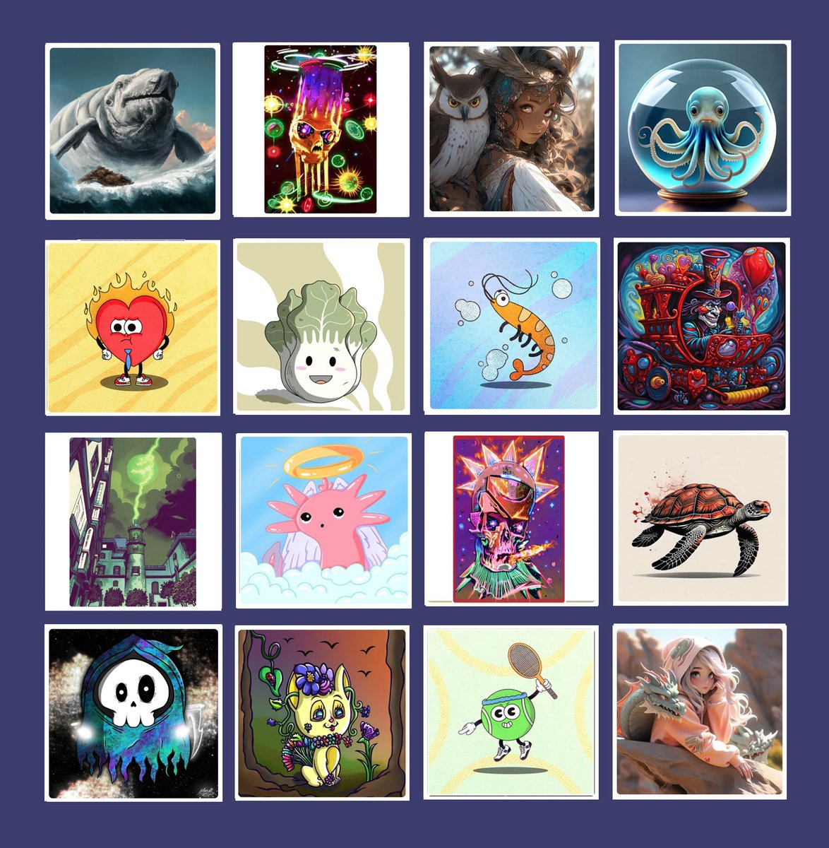 My last shopping… 🥰💜
So happy to added them in my collection!!  
Follow and support these beautiful artists! 👍

<a href="/Fluffworlds/">Fluffworlds: Crypto Fluffys |💎💜| $LILSAM</a>
<a href="/acscptpt/">António Carlos 🇵🇹</a>
<a href="/katas_art/">Kata 🇨🇦🇭🇺</a>
<a href="/davidalexp7/">SeRiaL oFFiCiaL 🫟🖌️</a>
<a href="/CapsNFTs/">Caps │ 🔴</a>
<a href="/plantaetoons/">Plantae Toons</a>
<a href="/Elegit2021/">Elegit</a>
<a href="/CanverseNFT/">CanverseNFT | Photography| Mixed Media| Collector</a>
<a href="/Siarel_nft/">Siarel | NFT.NYC_2024/25</a>
<a href="/Hp24224664/">Paradisio 🇫🇷 OpenSea / Foundation</a>
@cReaperZ_NFT
<a href="/Randocatss/">Randocats</a>

<a href="/opensea/">OpenSea</a>