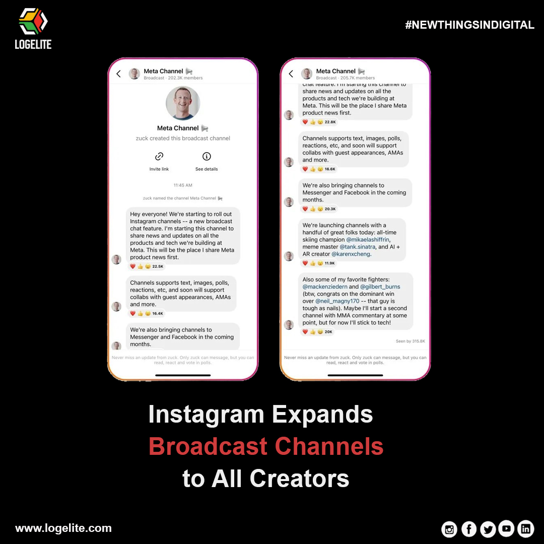 LimitedLogelite's tweet photo. Introducing a game-changing feature on Instagram! Get notified when your favorite creators share new content. Stay in the loop and never miss a beat!
🌐https://t.co/m3c0keaaUj
#logelite #Broadcast #Instagram #Meta #Channels #Newthingsindigital #lucknow #DigitalMarketing https://t.co/xO2ahcZx1h