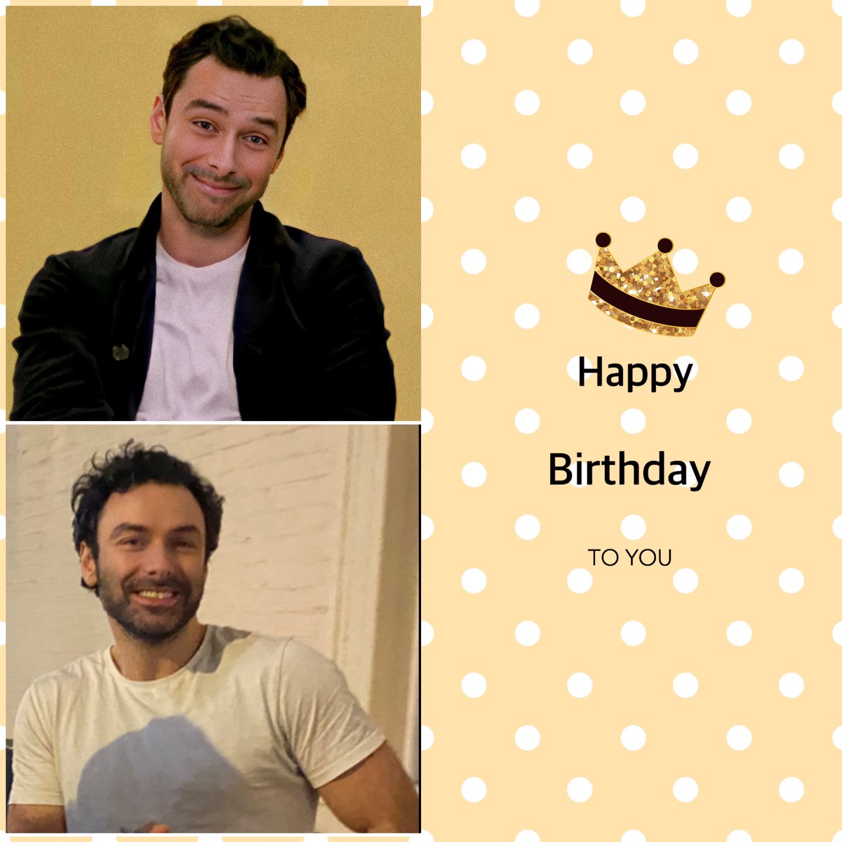 Happy 40th birthday to this outstanding human being, may he continue to have all the happiness, luck & success in the world..#AidanTurner #AidanCrew 🎂🥂❣️