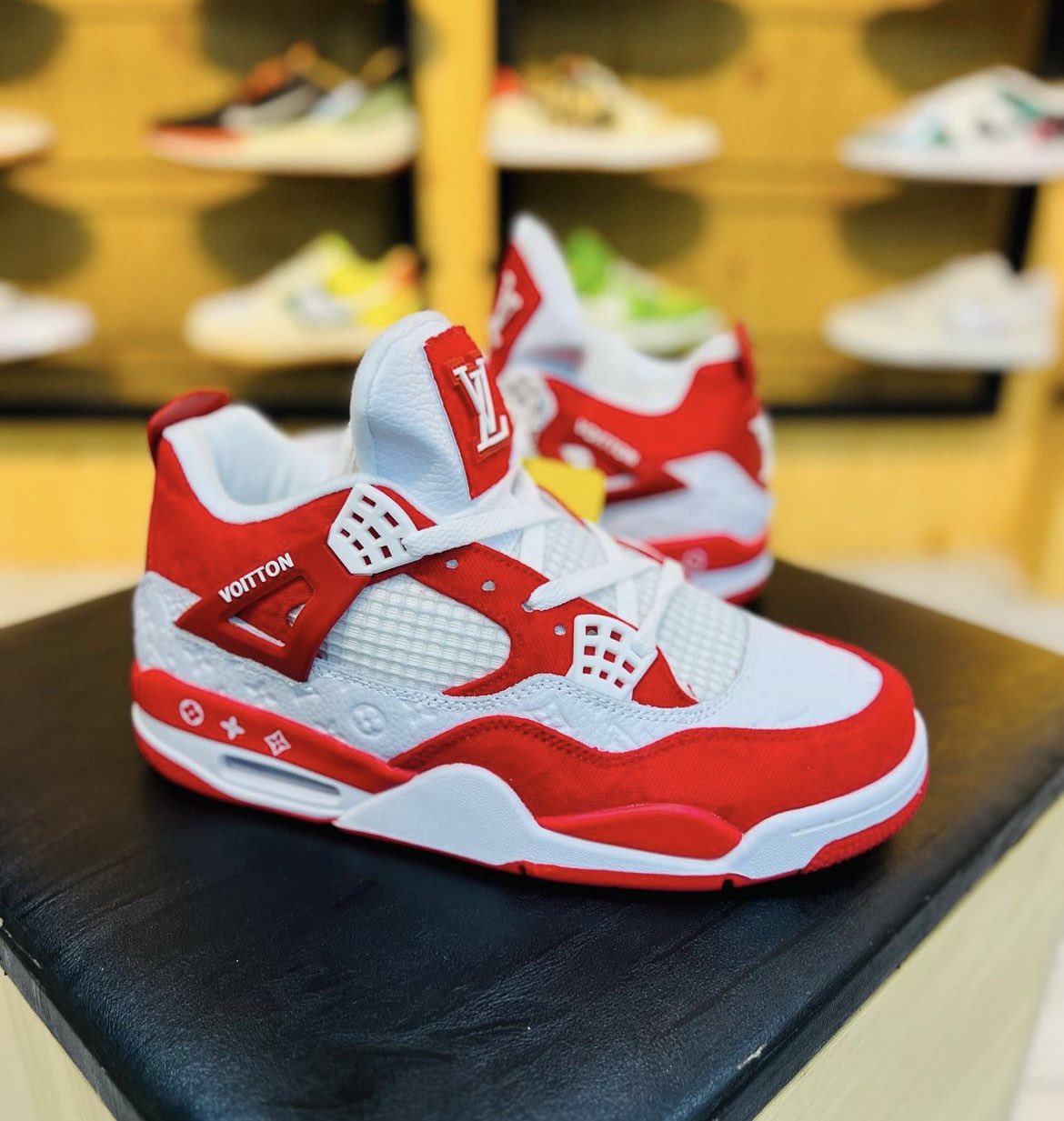 Raudha Bruhan on X: Air Jordan 4 “Louis Vuitton” Red Contact @RaudhaBruhan  or 0781628981 Price: 170,000 Negotiable😎 Walk your path in style😎 Please  support a young hustler😊  / X