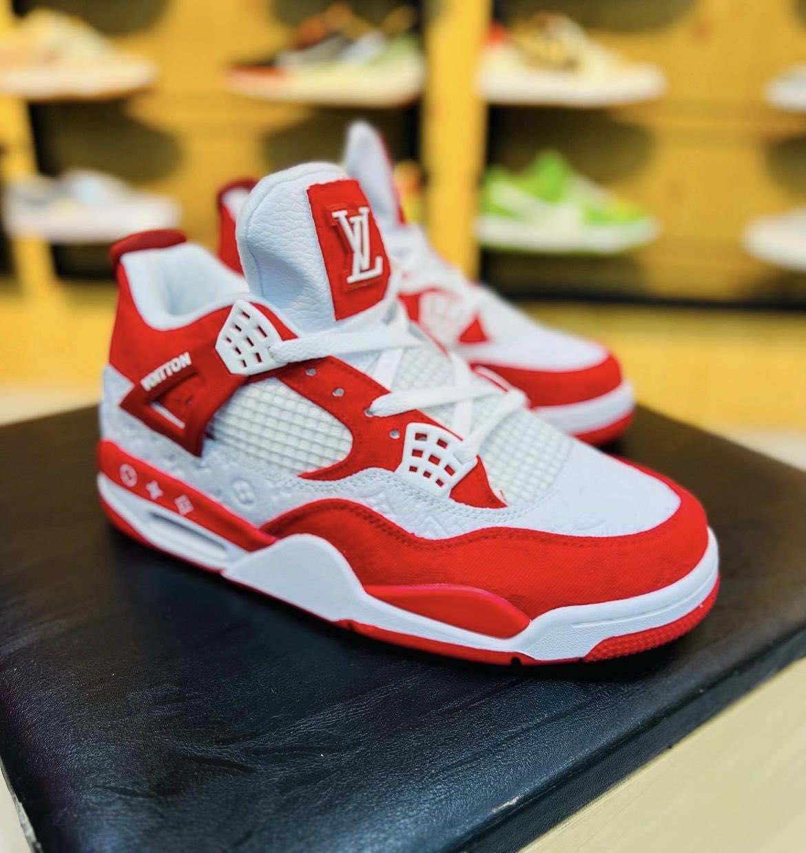 Raudha Bruhan on X: Air Jordan 4 “Louis Vuitton” Red Contact @RaudhaBruhan  or 0781628981 Price: 170,000 Negotiable😎 Walk your path in style😎 Please  support a young hustler😊  / X